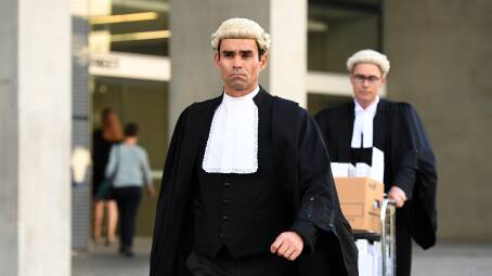 Lincoln Crowley QC, pictured leaving the Supreme Court in Brisbane in 2018, was announced on Friday as a justice of the court. Picture: AAP