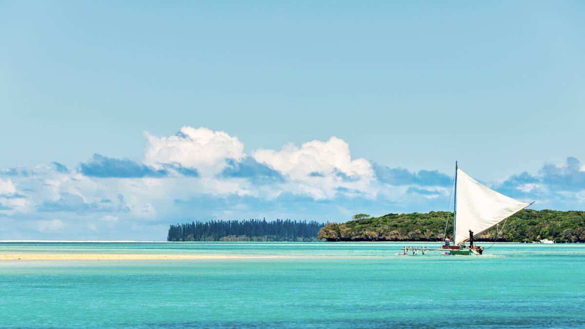 A pirogue at Ile des Pins. Picture by New Caledonia Tourism A pirogue at Ile des Pins. Picture by New Caledonia Tourism