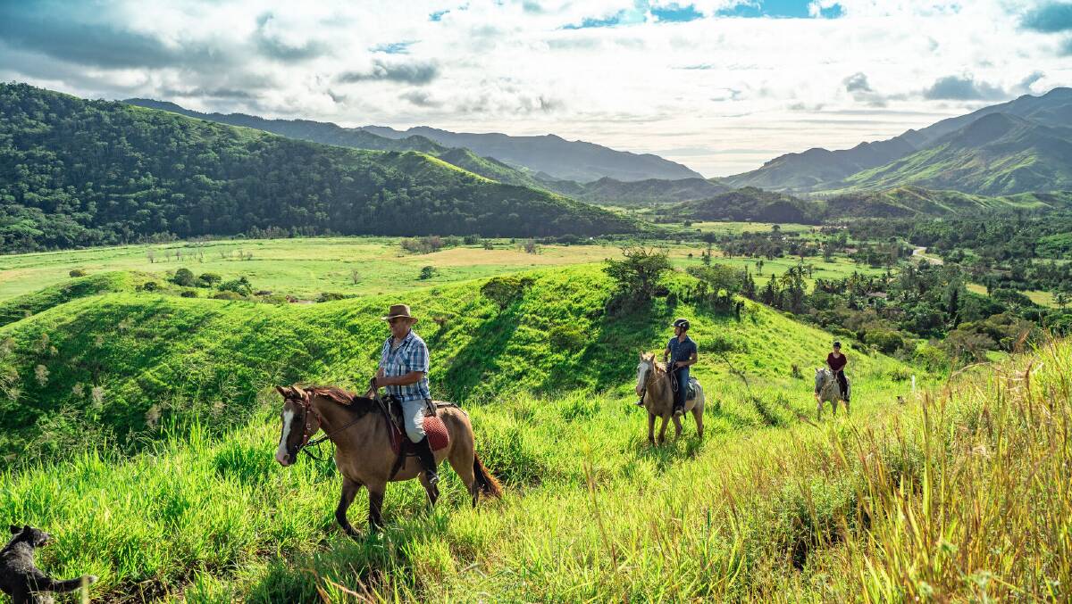 A horse-riding trek. Picture by New Caledonia Tourism A horse-riding trek. Picture by New Caledonia Tourism