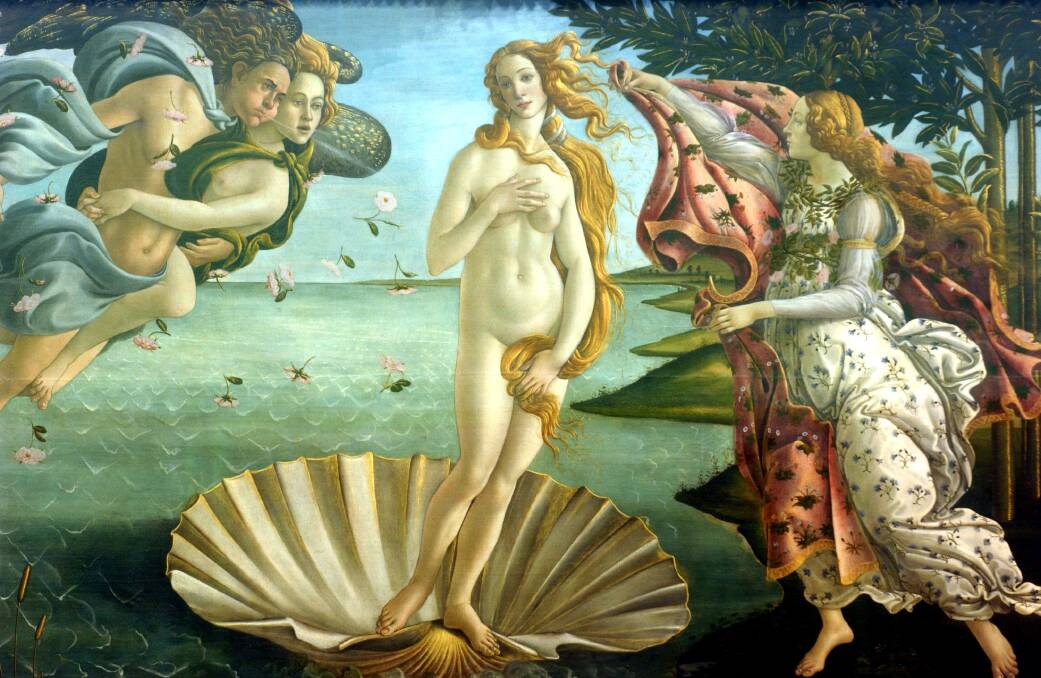 Renaissance masterpiece, The Birth of Venus. Renaissance masterpiece, The Birth of Venus.