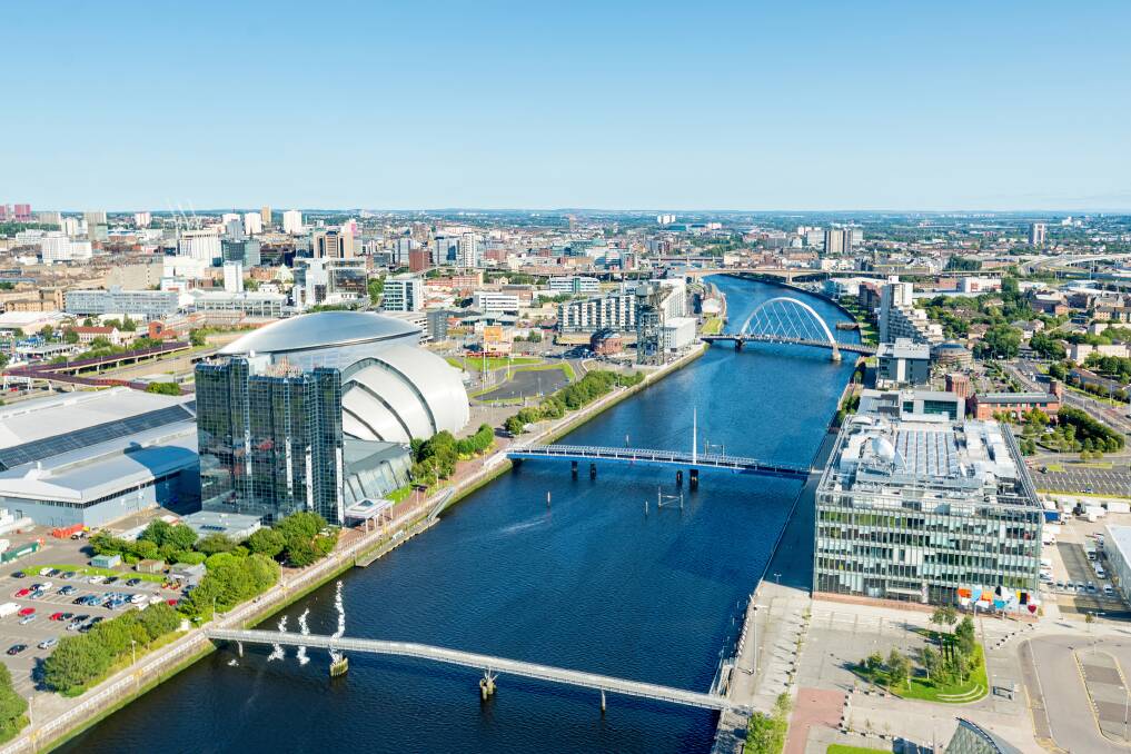 The banks of the River Clyde in Glasgow. The banks of the River Clyde in Glasgow.