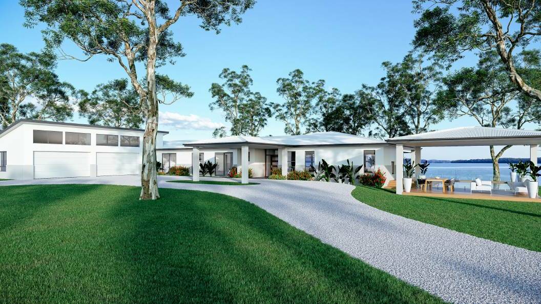 An artist's impression of the approved plans for the Lake Macquarie block. Picture: Supplied 