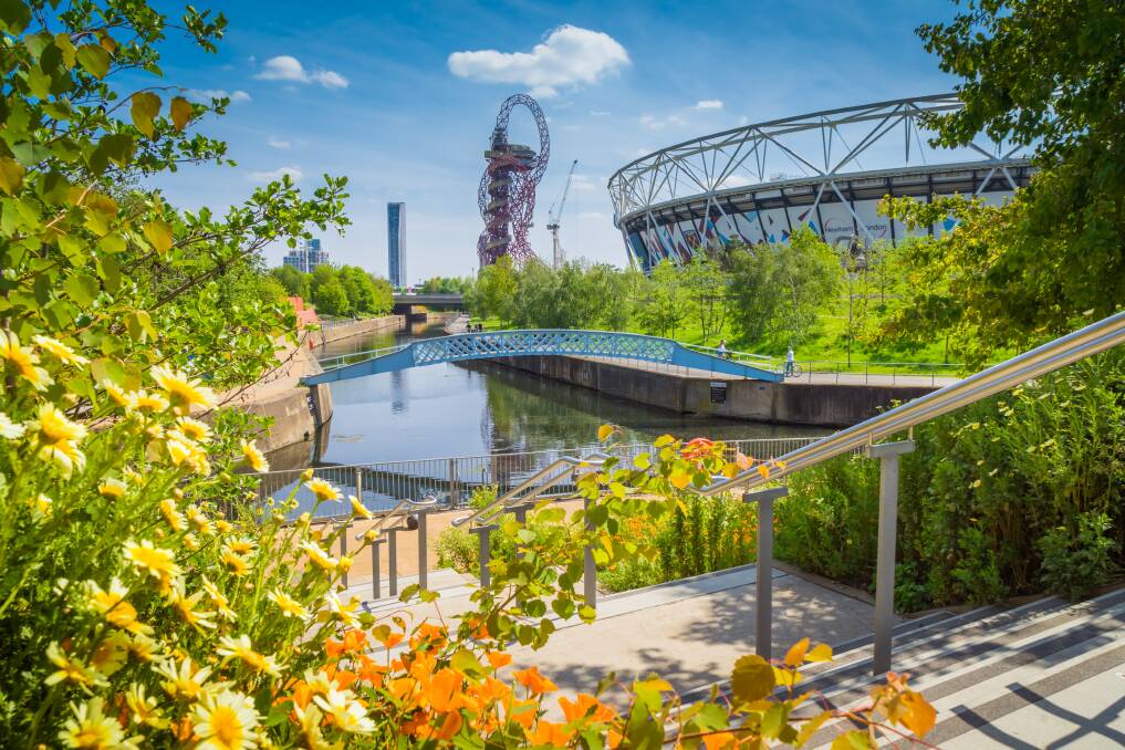 Queen Elizabeth Olympic Park in London. Queen Elizabeth Olympic Park in London.
