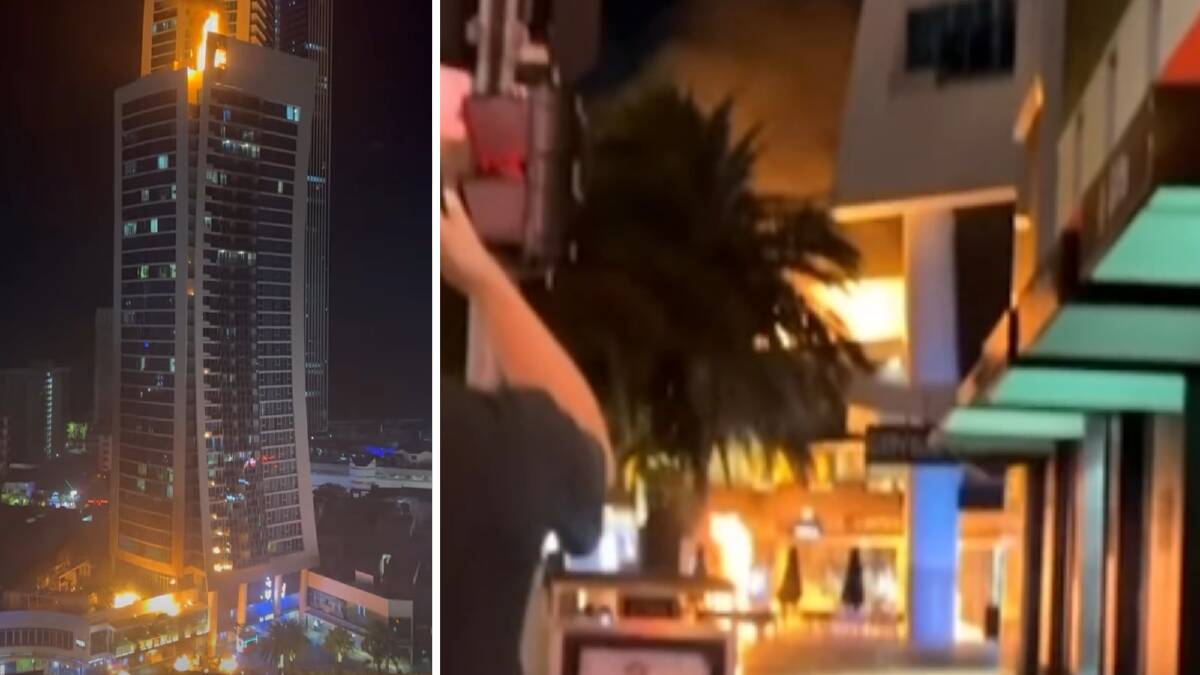 Witnesses to the hotel fire captured photos. Pictures X