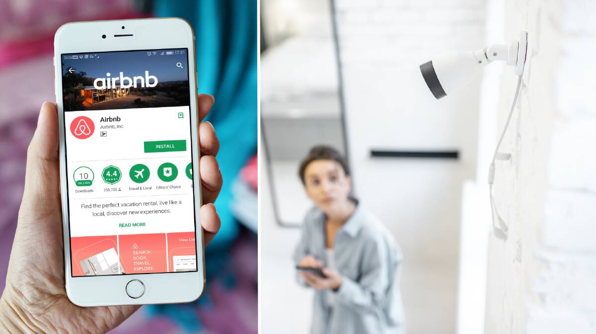 Airbnb has announced a ban on indoor security cameras from April 30. Picture: Shutterstock Airbnb has announced a ban on indoor security cameras from April 30. Picture: Shutterstock