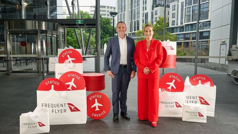 Qantas Loyalty CEO Andrew Glance and Qantas Group CEO Vanessa Hudson. Qantas Loyalty CEO Andrew Glance and Qantas Group CEO Vanessa Hudson.