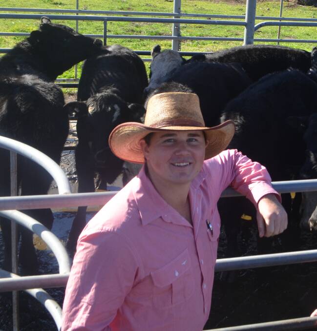 INDUSTRY ENTHUSIASM: Jake Smith of Elders Gundagai is looking forward to the young auctioneers competition at Sydney Royal Easter Show. 