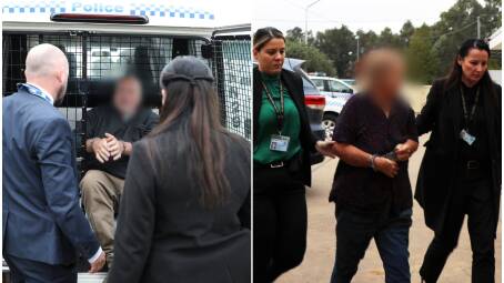 Robert and Anne Geeves appeared in Cowra Local Court on Thursday charged murder. They are pictured here during their arrests. Photo NSW Police.