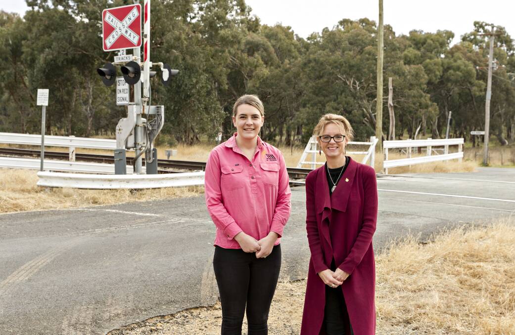 Maddie Bott with Member for Cootamundra Steph Cooke.