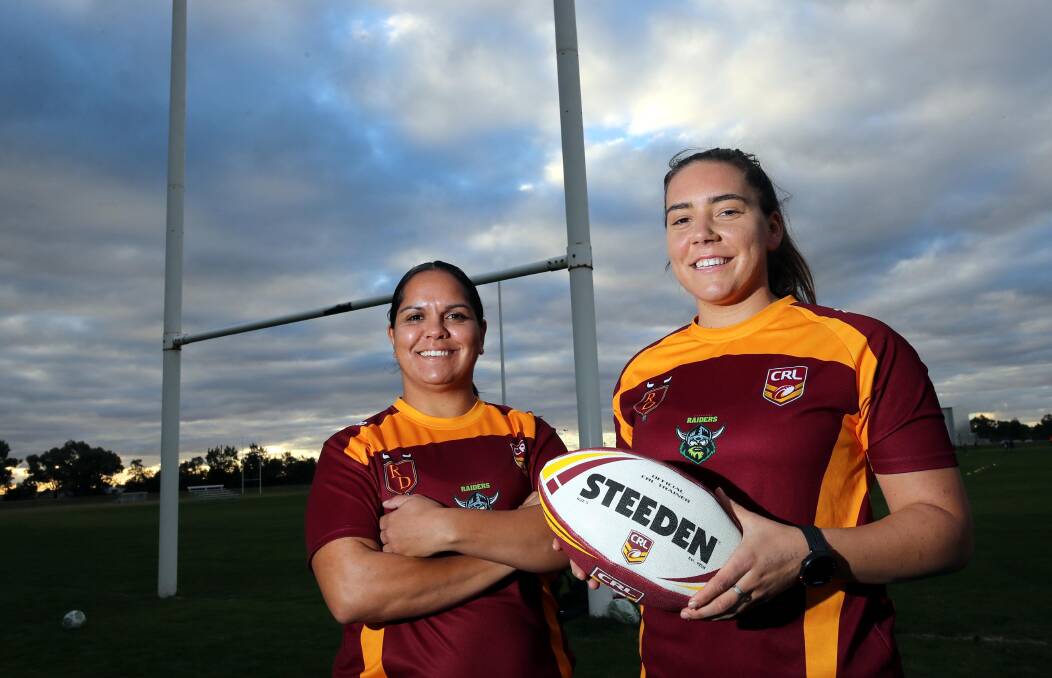 TALENT: Players Gabrielle Suckling and Emma Hickey after being selected for the NSW Country women's team last year. 