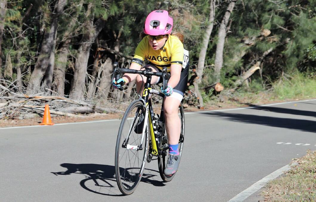MEDAL HAUL: Wagga Cycling Club's Lexie Phillips claimed silver in the under-11 category at the NSW Country Junior Road Championships. 