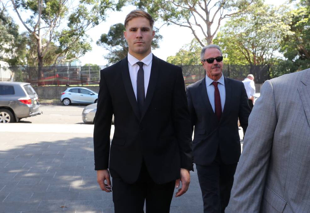 Emotional: Jack de Belin broke down in tears while listening to his sister give him a character reference during his sexual assault trial. Picture: Robert Peet
