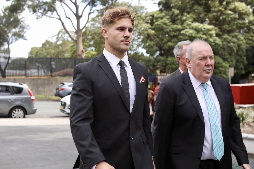 Jack de Belin outside Wollongong courthouse on Tuesday. Picture: Adam McLean