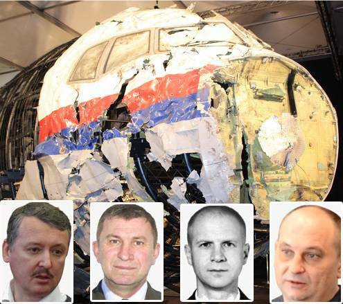 Igor Girkin, Sergey Dubinsky, Oleg Pulatov and Leonid Kharchenko were charged with murder over their alleged involvedment with the downing of flight MH17.