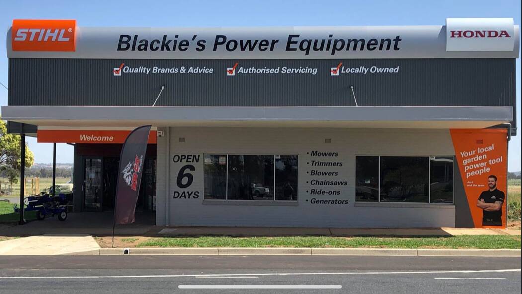 MOVING FORWARD: Blackies Power Equipment has taken over from Mowall Engineering and with a name change and a face lift is going stronger than ever.