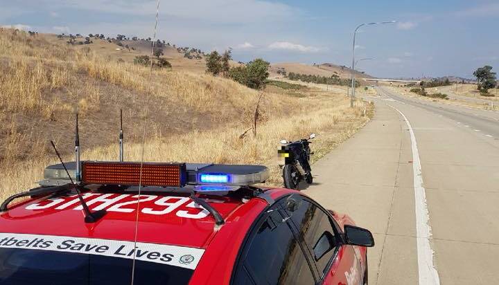 A learner rider has been charged with high-range drink-riding on the Hume Highway. Picture: NSW Police