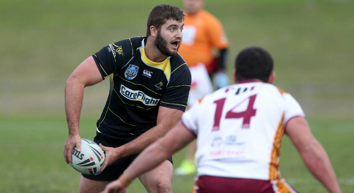 ADDING TALENT: Jake Goodwin, pictured playing for Ron Massey Cup team Mounties, has been lured to Cootamundra for the 2018 due to his links with Glen Buttriss.