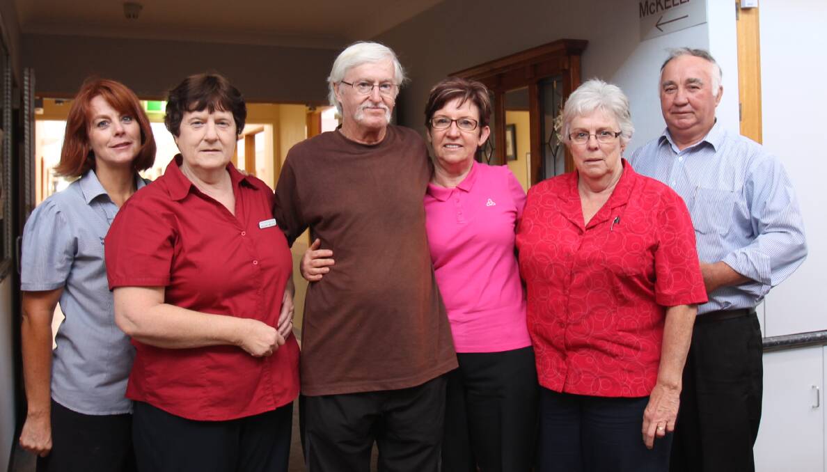 REUNION: Cootamundra Nursing Home reunion organisers Tracey Watson, Denise Willis, Ron Pigram, Vicki McDonell, Lyn Coggan and Tony Bowden. Picture: Harrison Vesey
