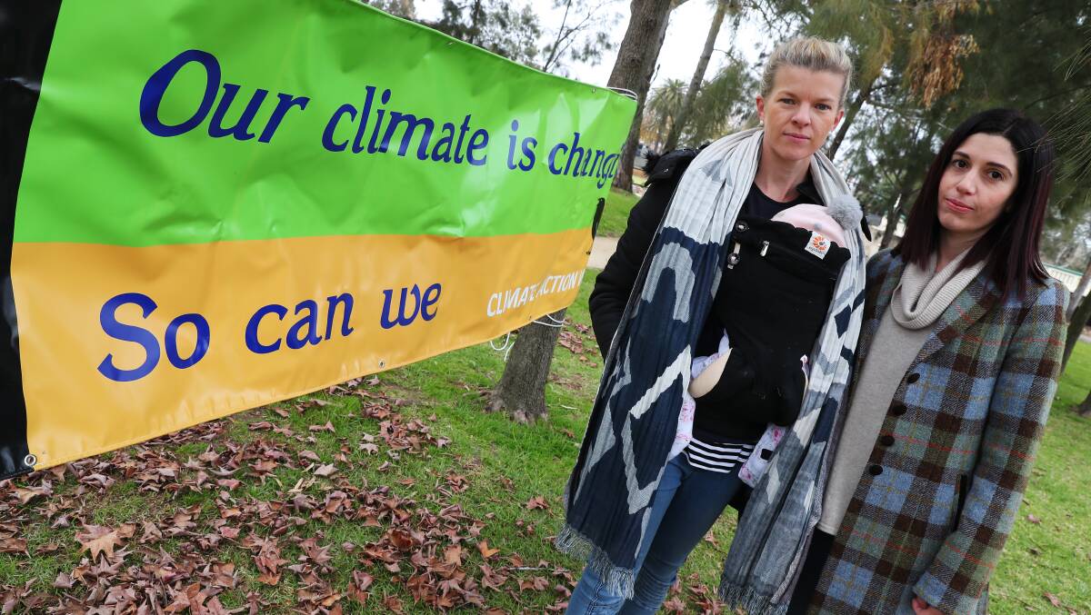 Trudi Beck (left) has called on the Cootamundra-Gundagai Council to declare a climate emergency.