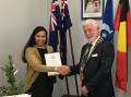 Ariana Watts took the pledge and was welcomed as an Australian Citizen in Cootamundra on Monday , May 15, 2022.