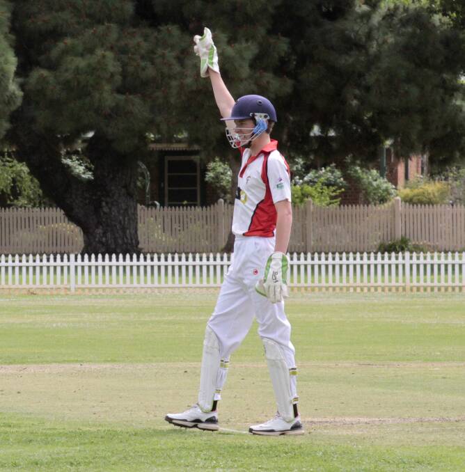 Lachlan Webb in a match earlier this season as wicket keeper. He was in great form at the top of the order last weekend.