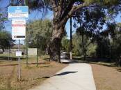 The shared cycleway and footpath along Muttama Creek at Cootamundra.