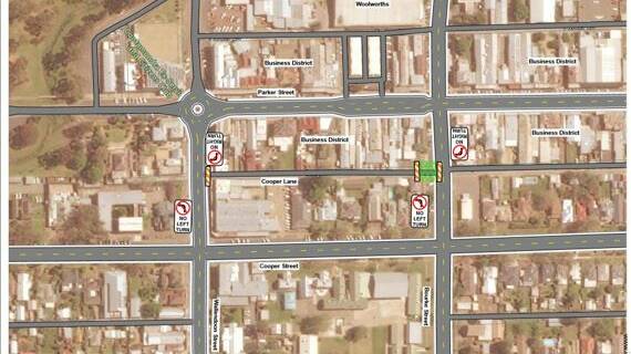Cooper Lane. Cootamundra will undergo service relocation works from Monday 4th July 2022. The Cooper Lane and Bourke Street intersection will be closed to traffic whilst work is underway.