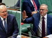 LEFT: Prime Minister Scott Morrison. RIGHT: Opposition Leader, Anthony Albanese. Pictures: Elesa Kurtz 