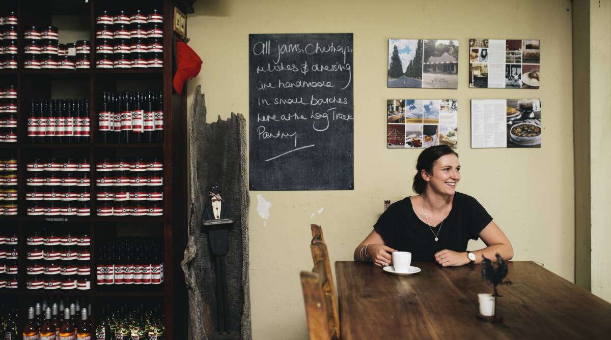 FAMILY BUSINESS: Waitress and barista Ellie Barker. Like many university students she works part-time at Long Track Pantry. Photo: Rohan Thomson