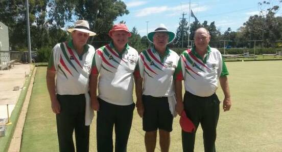 DEDICATED: Some of bowlers at the Cootamundra Ex-Services Club this week. Picture: Contributed