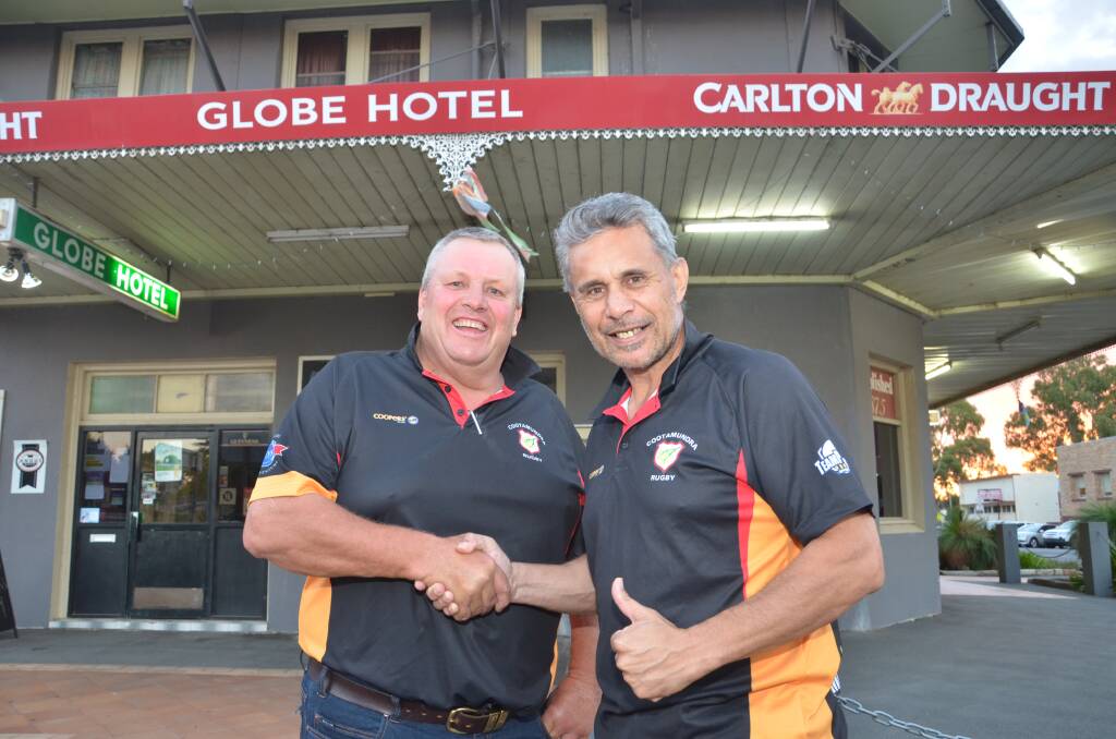 THEY'RE BACK: Both Tricolours president Jeff White and coach Mark Elia return to the rugby club for the 2019 season. Picture: Declan Rurenga 