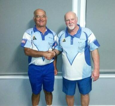 WELL DONE: Terry McDonald and Jim Deacon - Stockinbingal Maestro Pairs winners. Picture: Contributed