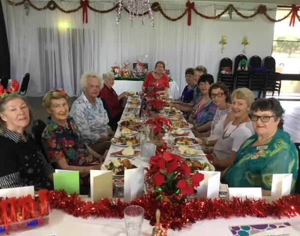 CHRISTMAS TIME: Members of the Cootamundra Day VIEW Club celebrate Christmas together recently. Picture: Contributed