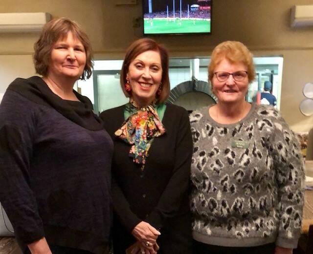 FUN: Rebecca Knight, Joan Butts, and Jenny McAinsh at the Joan Butts Orange bridge Festival. Picture: Contributed