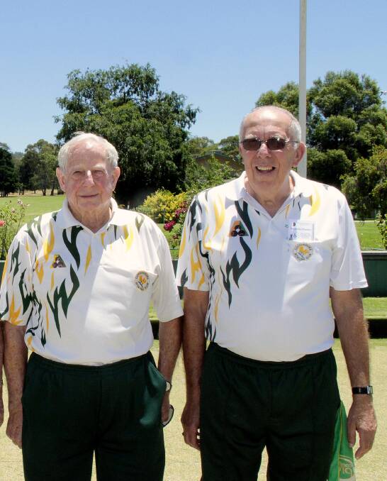 UNLUCKY: Geoff Hagan, Keith Townley, along with teammates Roy Cleveland and Brad Lange, were unable to muster a win, going down 24-14 in the club fours.