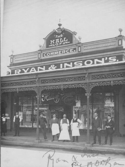 BLAST FROM THE PAST: Employees stand out front of Ryan & Insons store. Pictures: Contributed