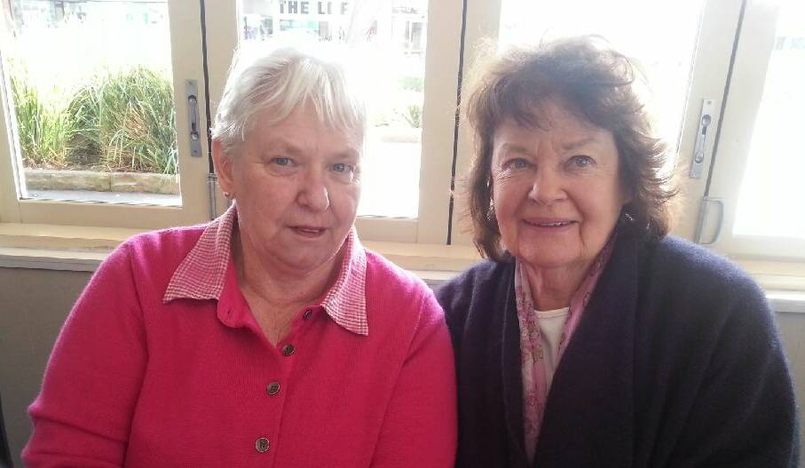 LUNCH DATE: Dianne McKenzie and branch president Gloria Schultz at the CWA winter luncheon recently. Picture: Contributed
