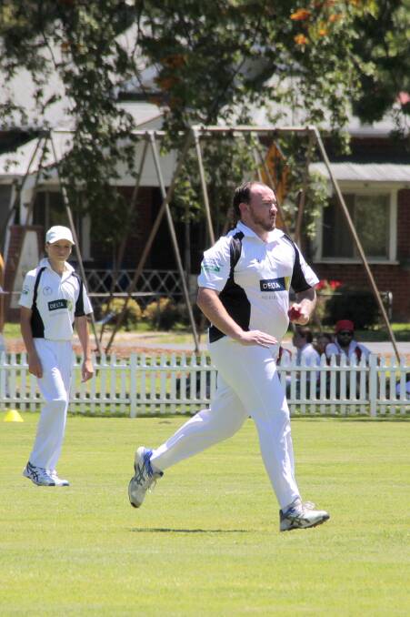CRICKET: Cootamundra Ex-Services Magpies' Ryan Breese captured 2-21 in the match against Temora Ex-Services Renegades. Pictures: Kelly Manwaring