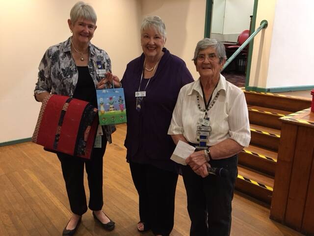 SUCCESSFUL DAY: Patricia Herbert, president Tina Billing and Ann Pratt, handicraft officer. Picture: Contributed