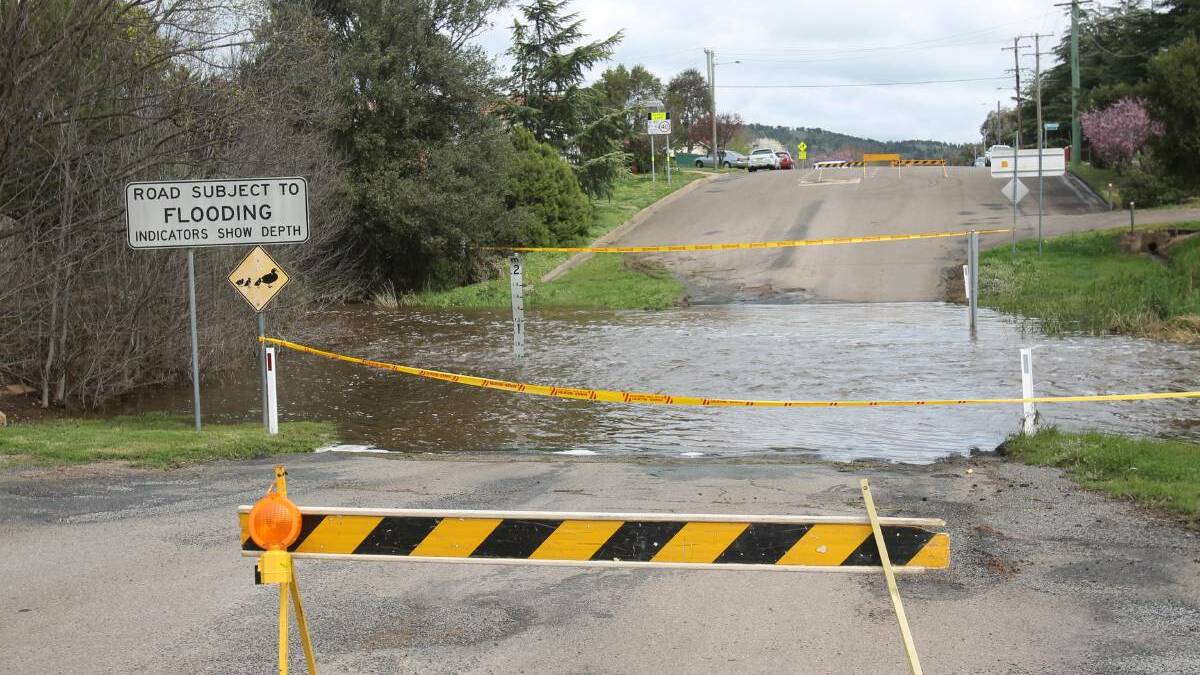 While this is an extreme example of water washing over the causeway in Poole Street, Cootamundra resident Elizabeth Bennett says any run-off following rain which puts residue left on the causeway by vehicles into the waterway is problematic.