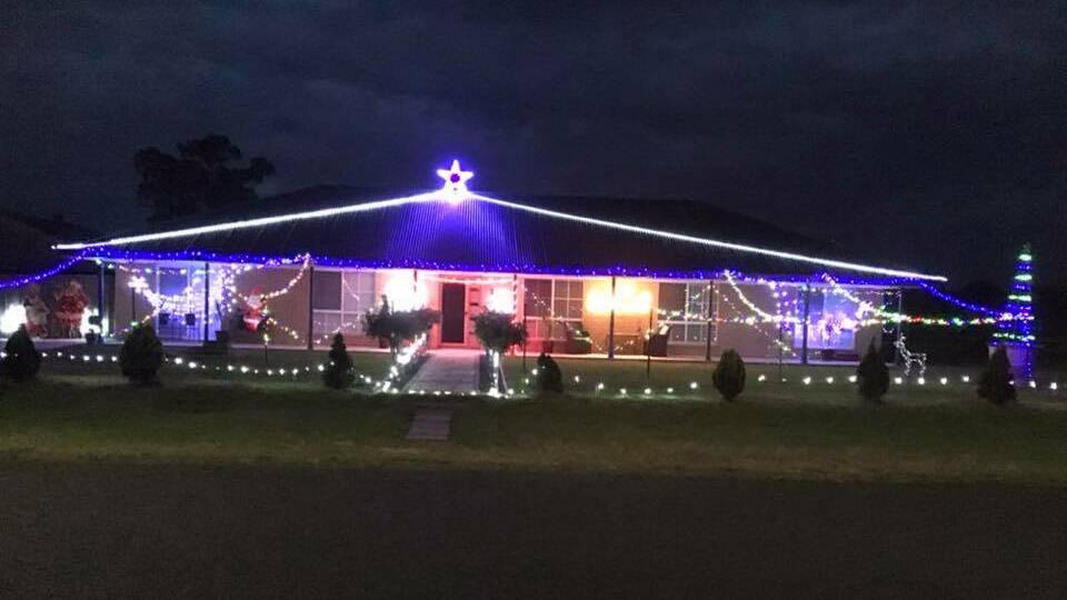 LOOKING GREAT: The home of Bob Horsburgh at 1 Chelonia Street, Cootamundra, in the Christmas spirit. 