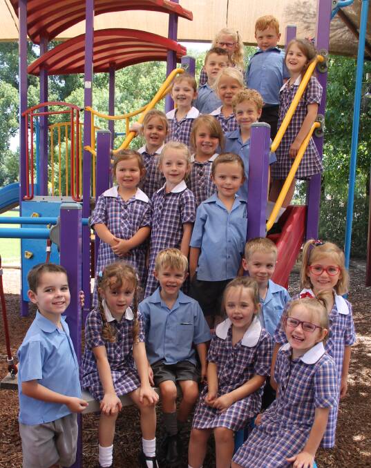 FIRST DAY: Sacred Heart Central School kindergarten class of 2016 enjoyed a fun-filled first day. Picture: Jennette Lees 