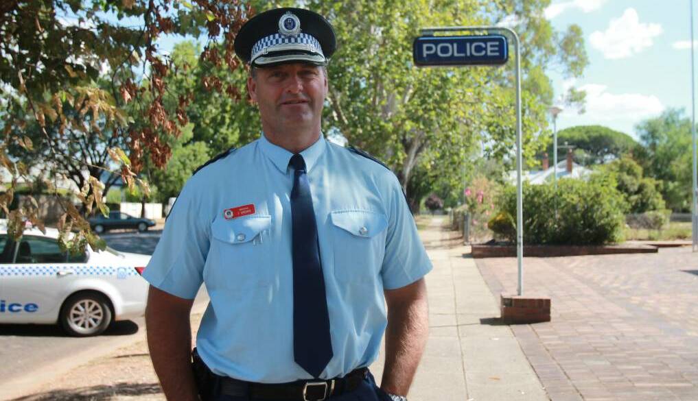 Cootamundra Police Officer Frank Brown is one of 12 community members who will step outside their comfort zone to create an artwork to be auctioned off on the Canvas for Can Assist charity night. 