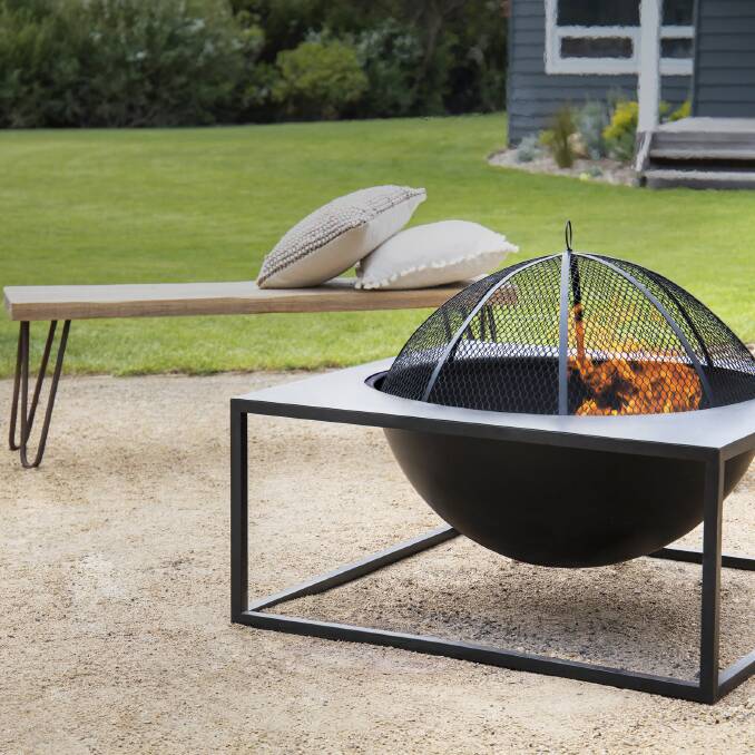 ALL FIRED UP: The Hive fire pit is ready for some smoking hot fire pit parties. 