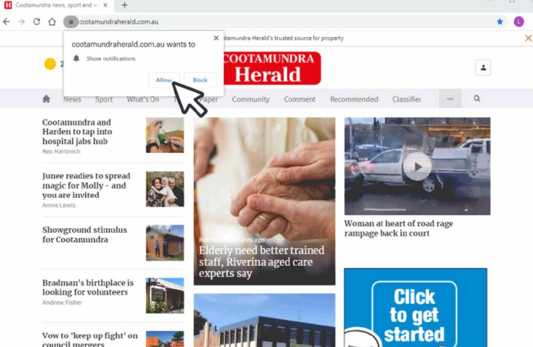 The Cootamundra Herald launches news alerts