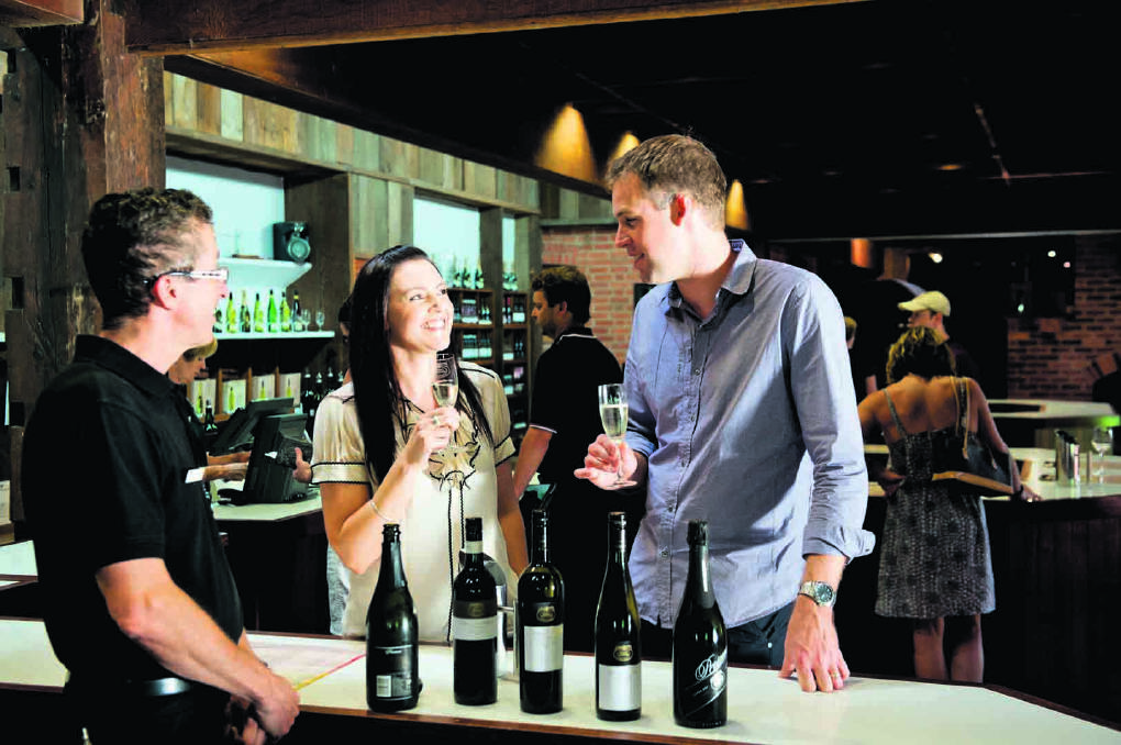 Wine tasting at Brown Brothers cellar door Wine tasting at Brown Brothers cellar door