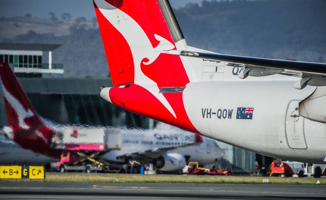 Qantas domestic flight capacity will be cut by 60 per cent while international flight capacity will be slashed by 90 per cent. Picture: Karleen Minney