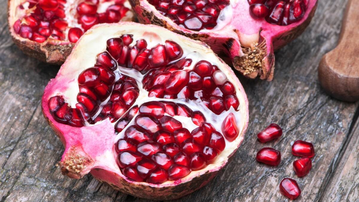 Use the fruit from a pomegranate tree to make grenadine. Picture: Shutterstock