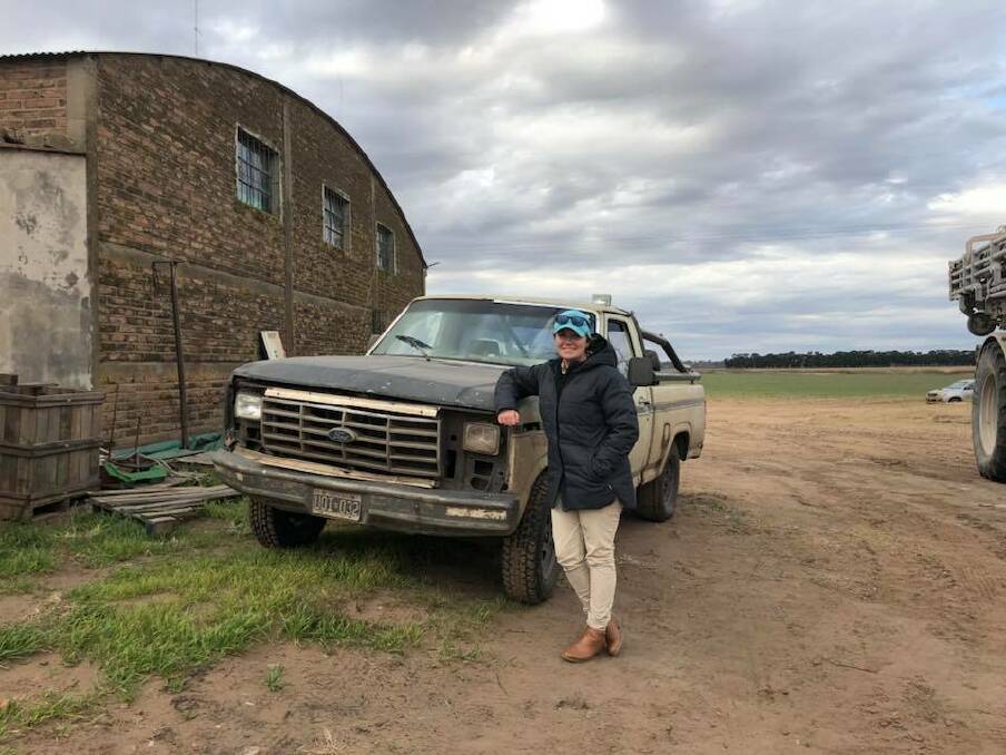 After visiting Argentina and Uruguay, former Cootamundra Showgirl Lucy Collingridge is off to Alberta in Canada for an agricultural conference. She is pictured on a farm in Argentina.