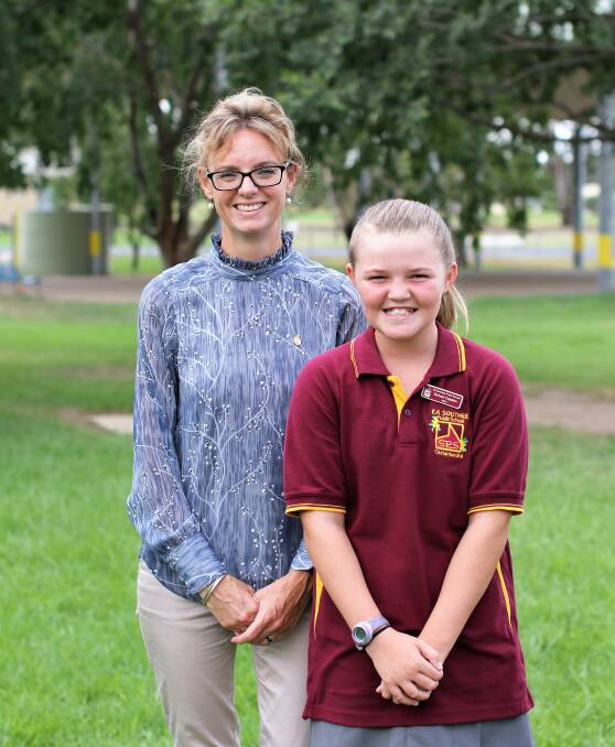 Role model: EA Southee 2019 School Captain Halley Walsh getting some leadership tips from member for Cootamundra Steph Cooke.